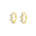 Klapoorringen zirkonia 10.5 mm