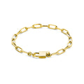 Armband paperclip en slot 18 cm 3 micron