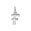 Bedel - zilver letter F