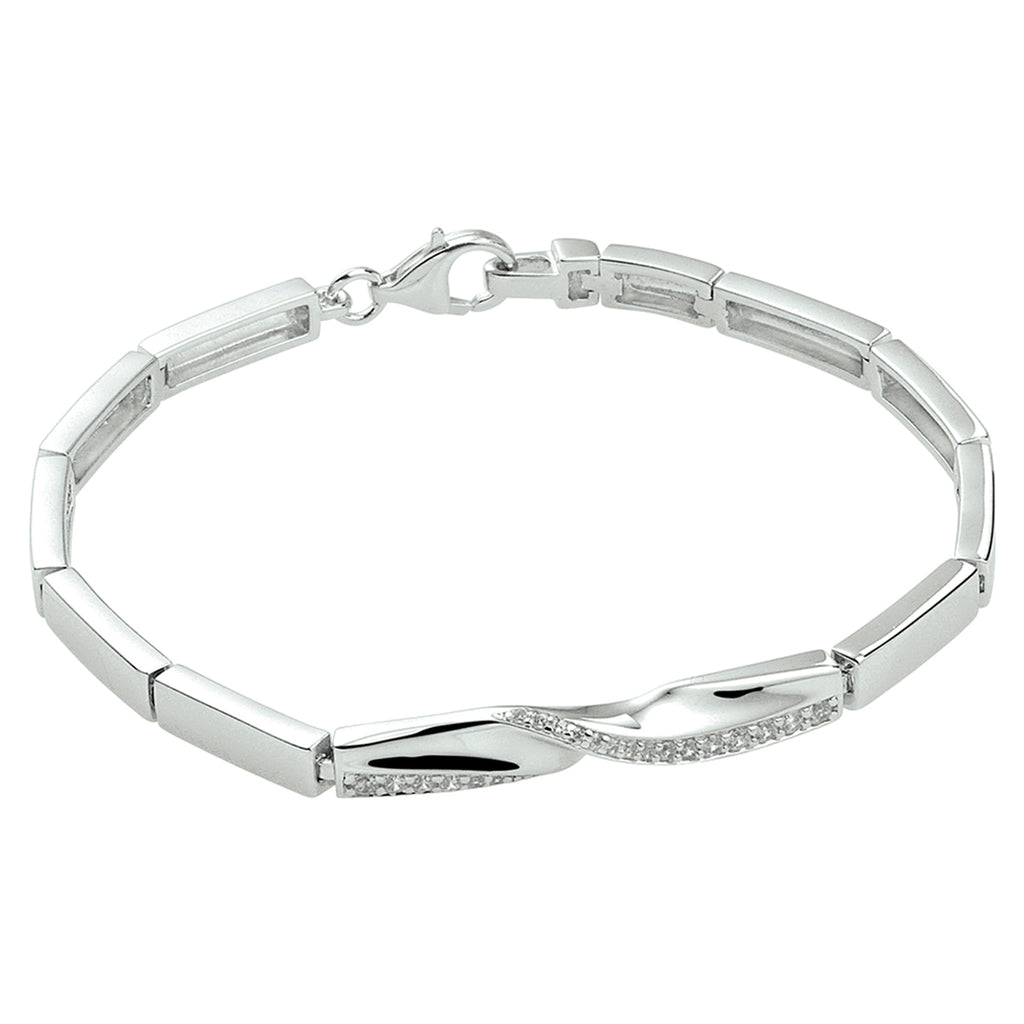 Armband zirkonia 18.5 cm