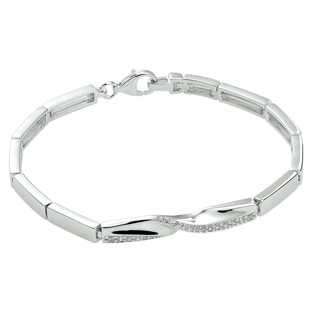 Armband zirkonia 18.5 cm