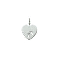 Hanger hart en voetjes poli/mat