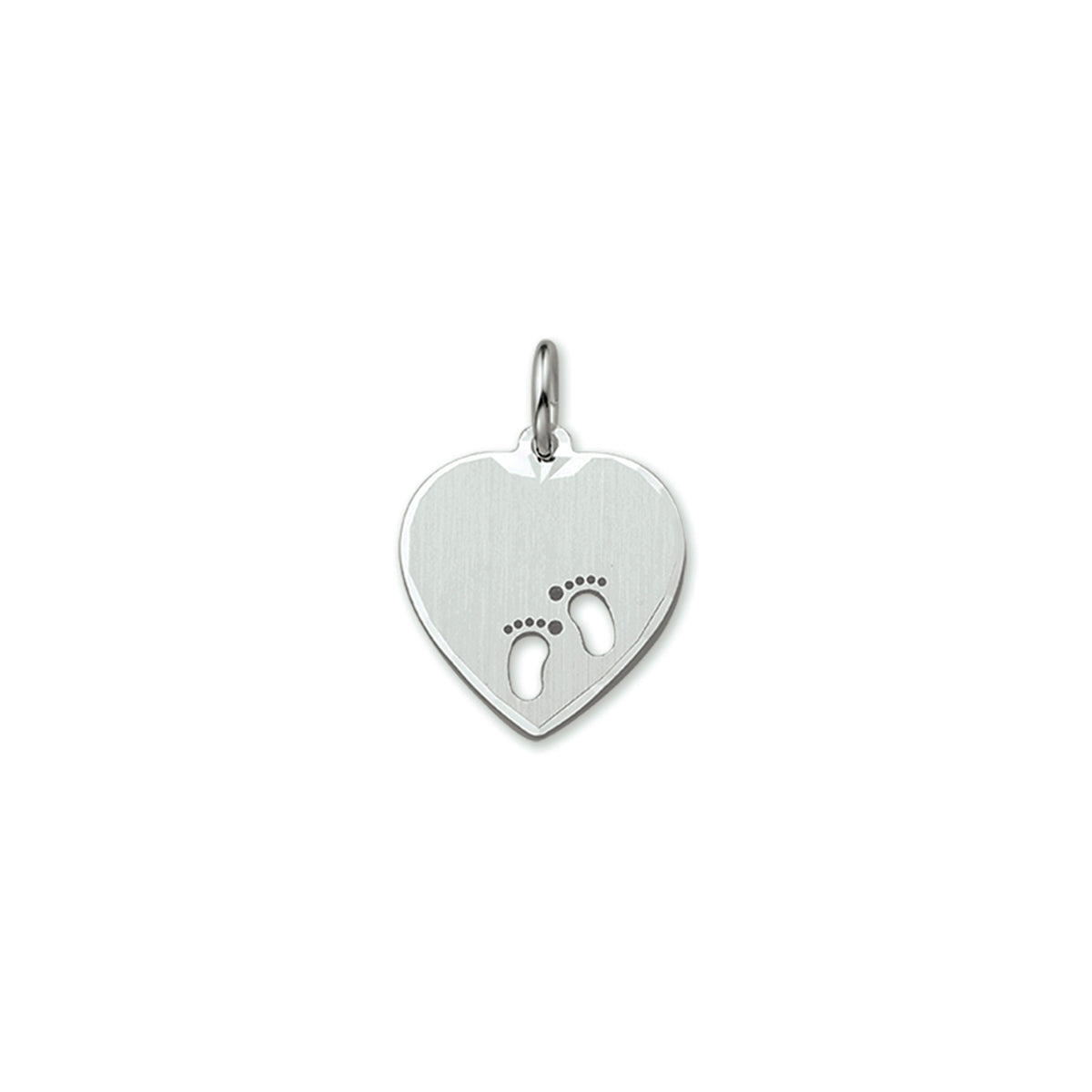 Hanger hart en voetjes poli/mat