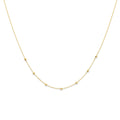Collier anker en bolletjes 1.0 mm 42 - 44 - 46 cm