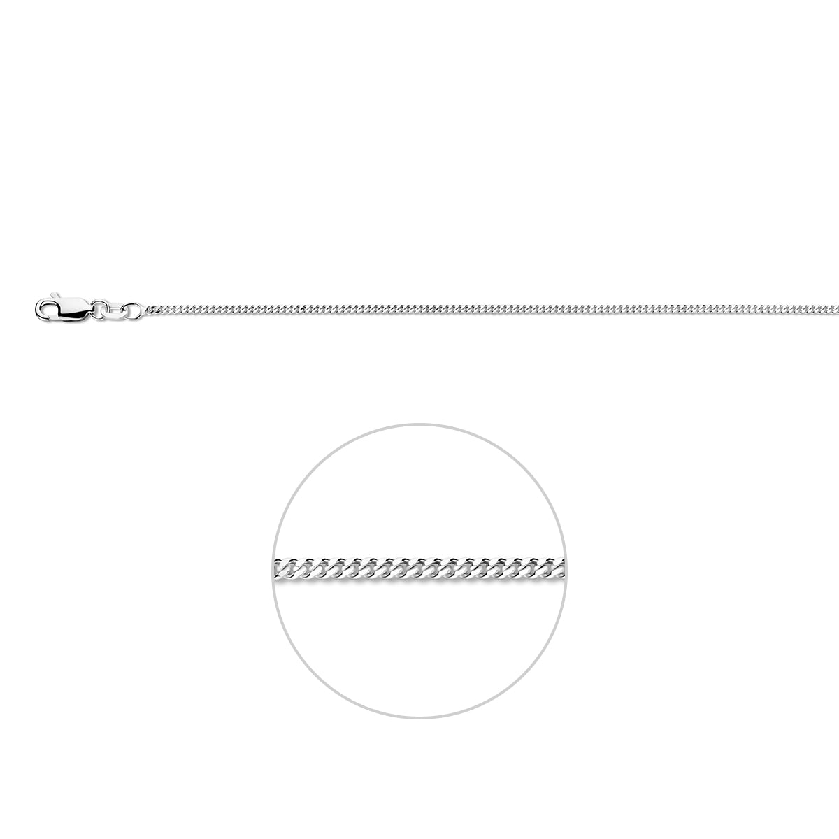 Collier venetiaanse schakel - zilver