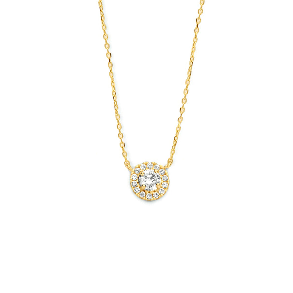 Collier zirkonia 40 - 42 - 44 cm halo