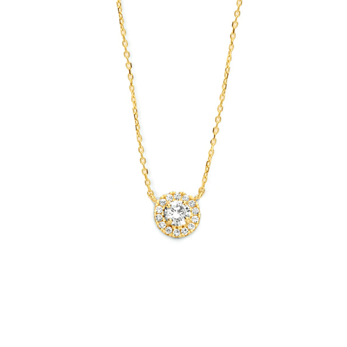 Collier zirkonia 40 - 42 - 44 cm halo