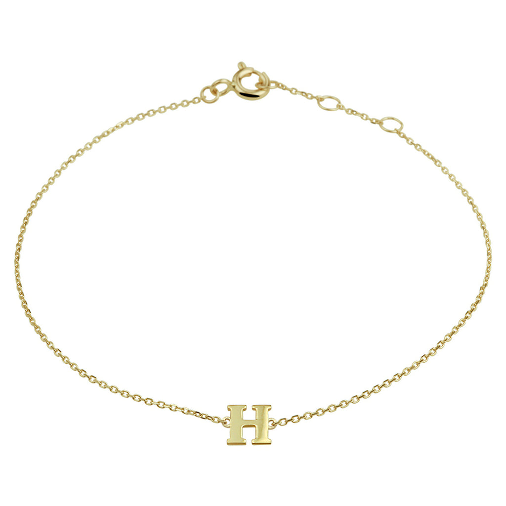 Armband letter 16.5 - 17.5 - 18.5 cm