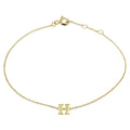 Armband letter 16.5 - 17.5 - 18.5 cm