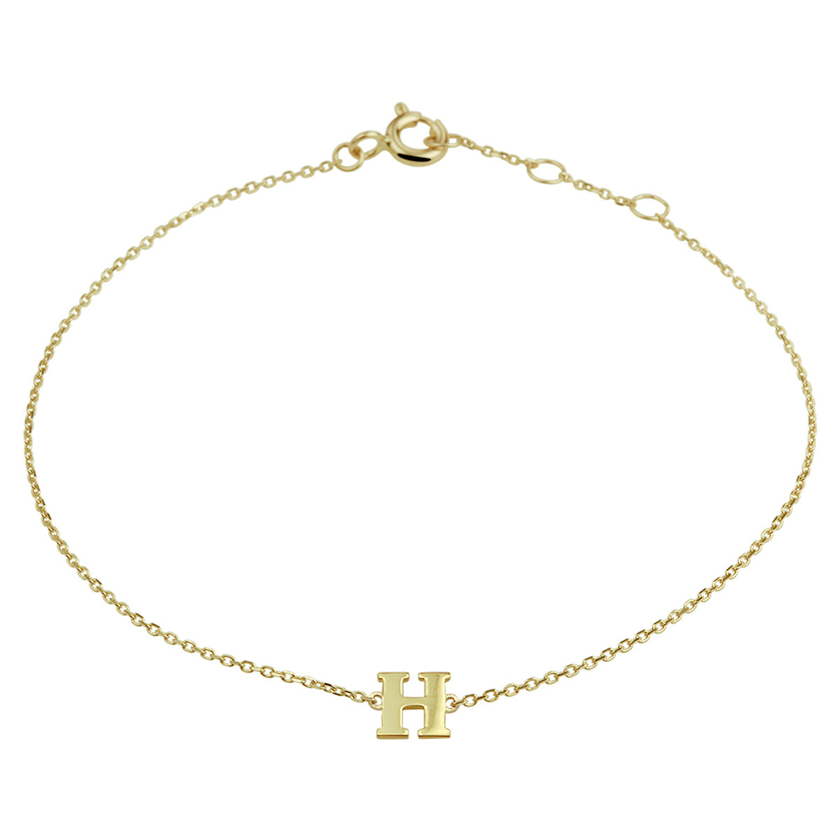 Armband letter 16.5 - 17.5 - 18.5 cm