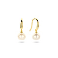 Oorhangers - goud parel