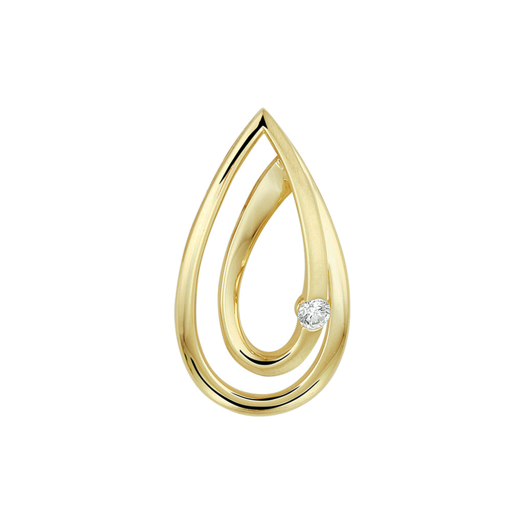 Hanger diamant 0.040ct h si
