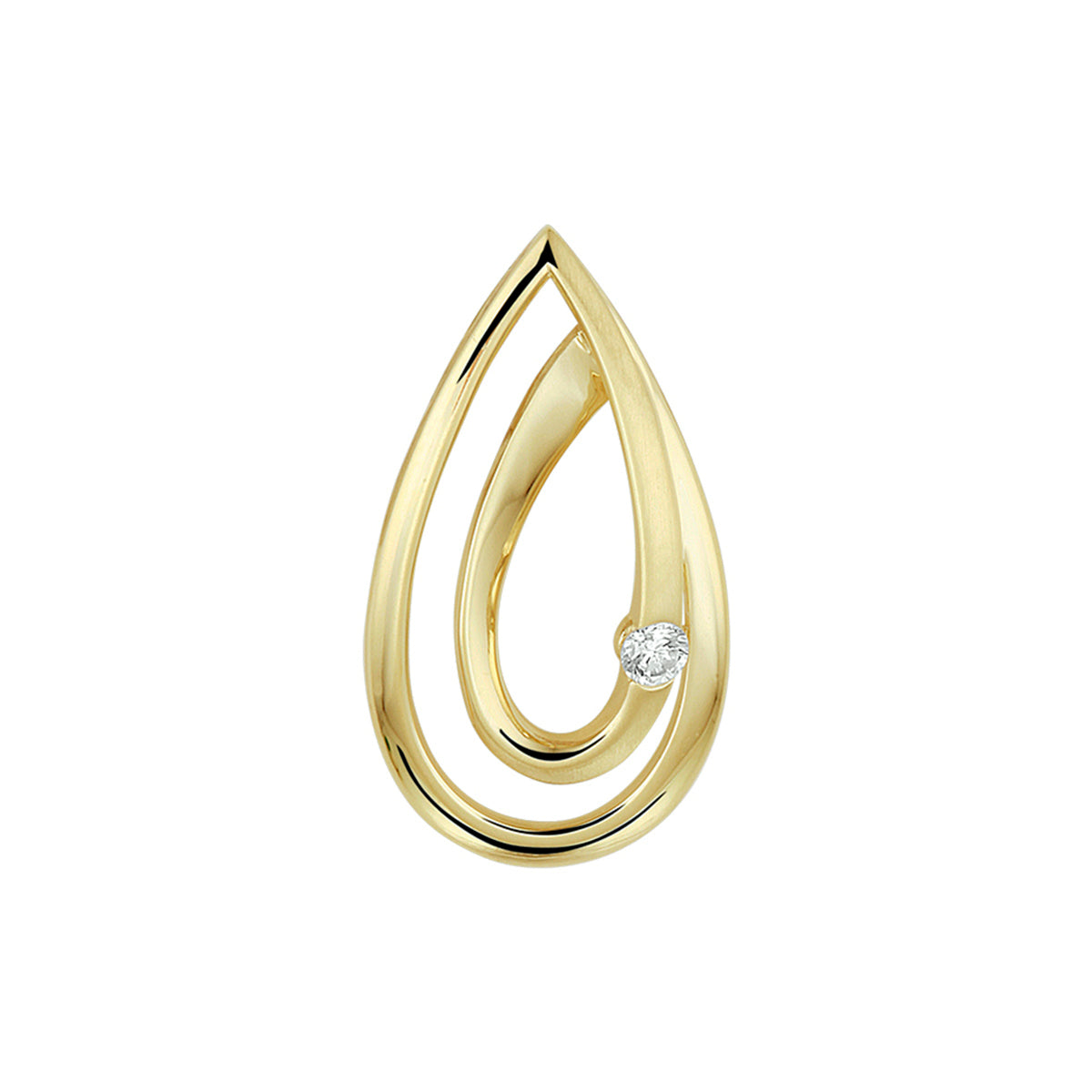Hanger diamant 0.040ct h si