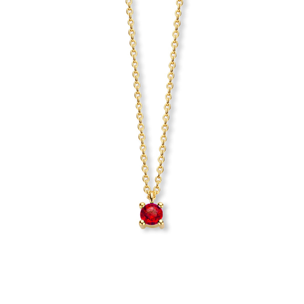 Collier met geboortesteen 40 - 42 - 44 cm
