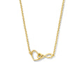 Collier hart en infinity 42 + 3 cm 3 micron
