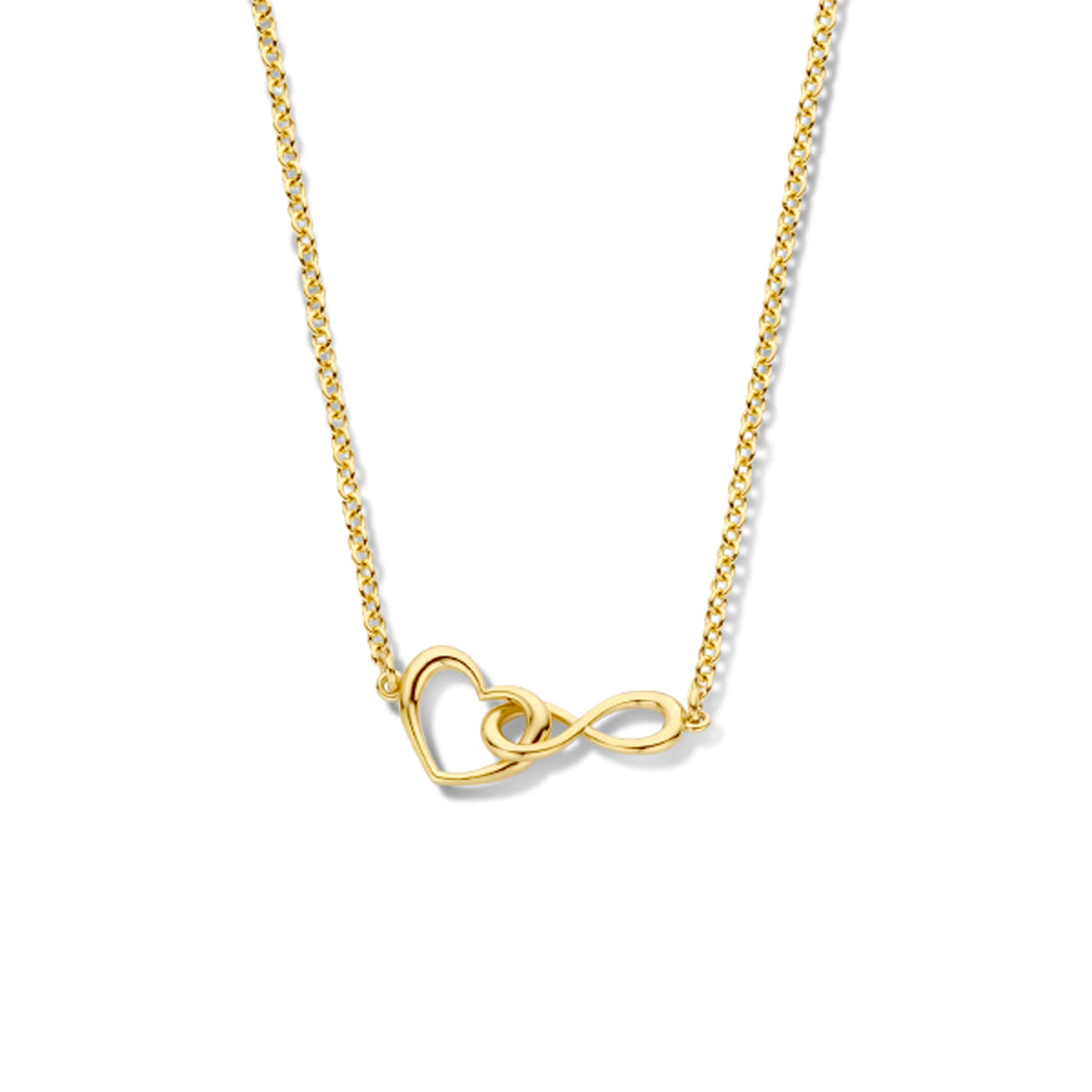 Collier hart en infinity 42 + 3 cm 3 micron