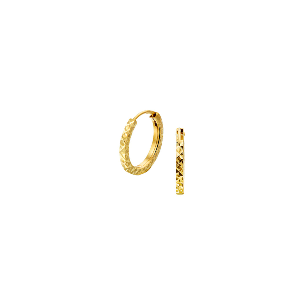 Oorringen 1.2 mm gediamanteerd