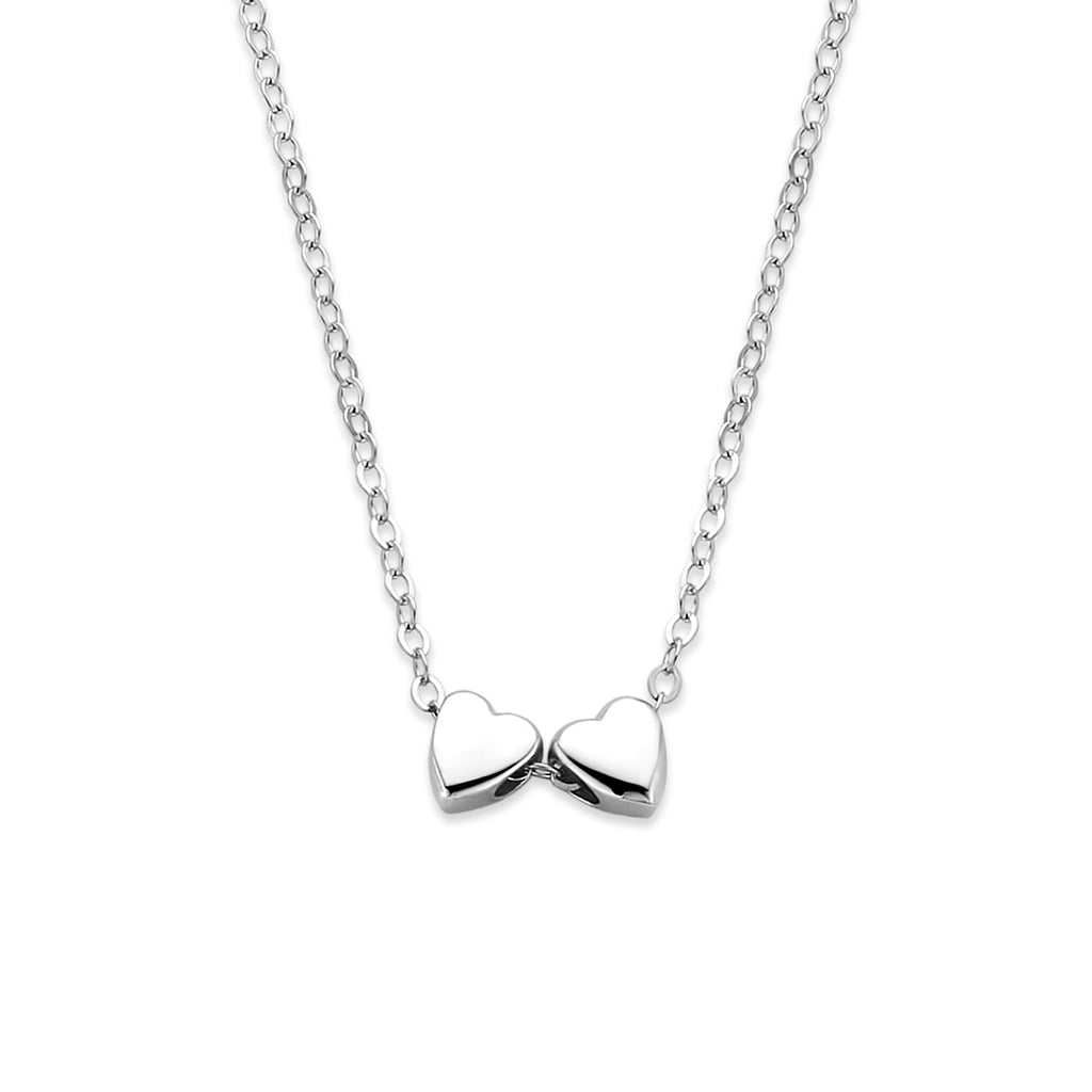 Collier 2 hartjes 41 + 4 cm