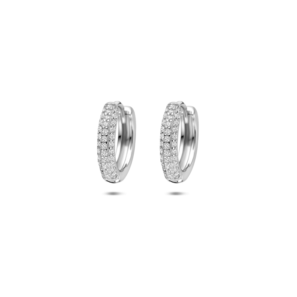 Klapoorringen zirkonia 13.5 mm