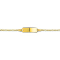 Graveerarmband figaro plaat 5 mm