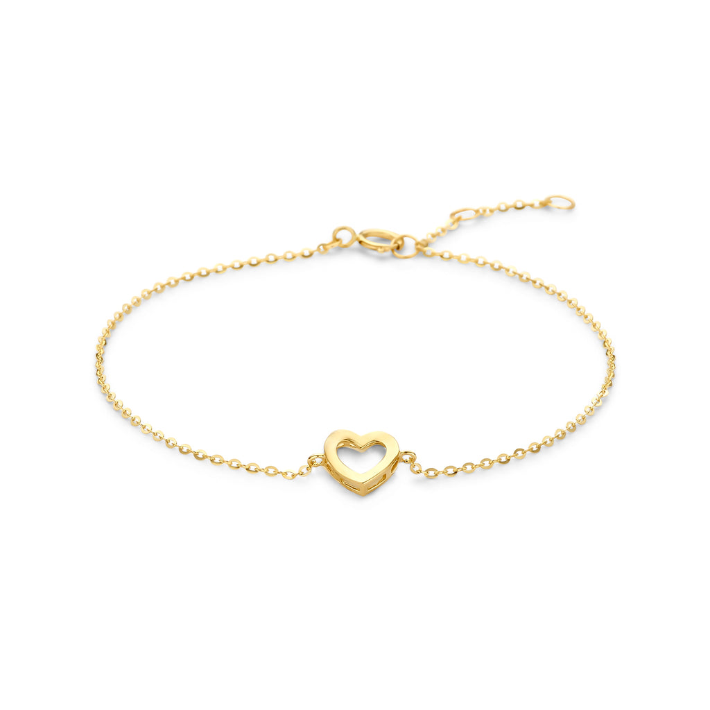Armband hart 16.5 - 18.5 cm