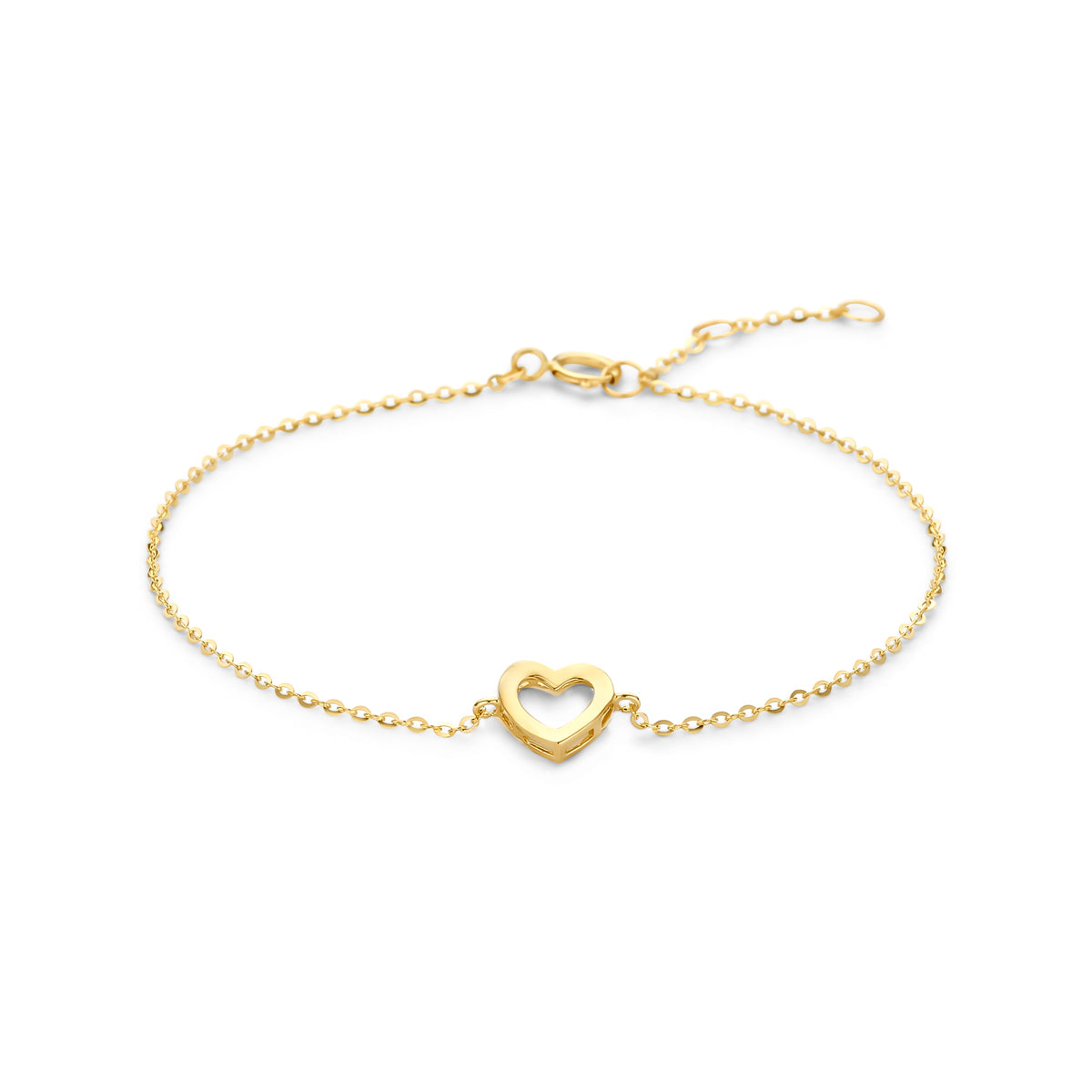 Armband hart 16.5 - 18.5 cm