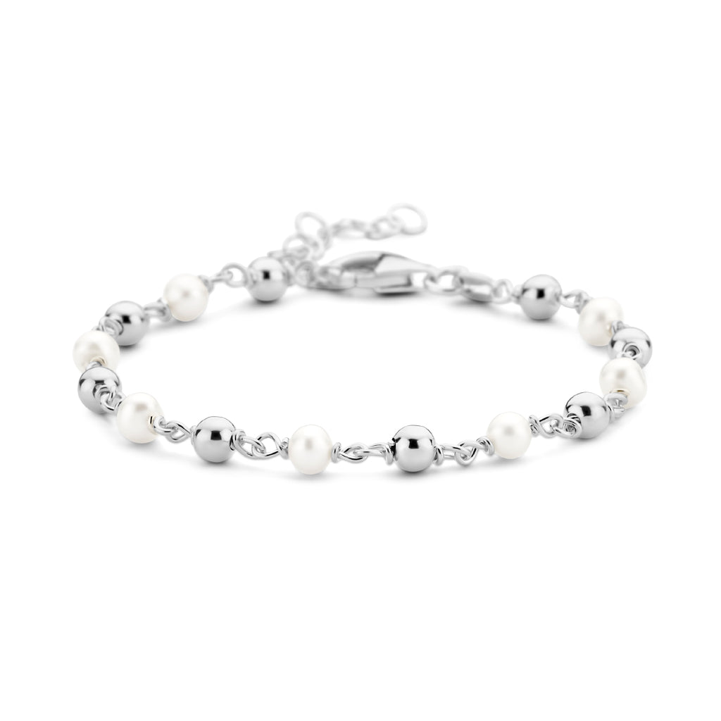 Armband parel en bolletjes 16 + 3 cm