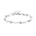 Armband parel en bolletjes 16 + 3 cm