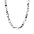 Collier jasseron ovaal zirkonia 7.5 mm 45 cm