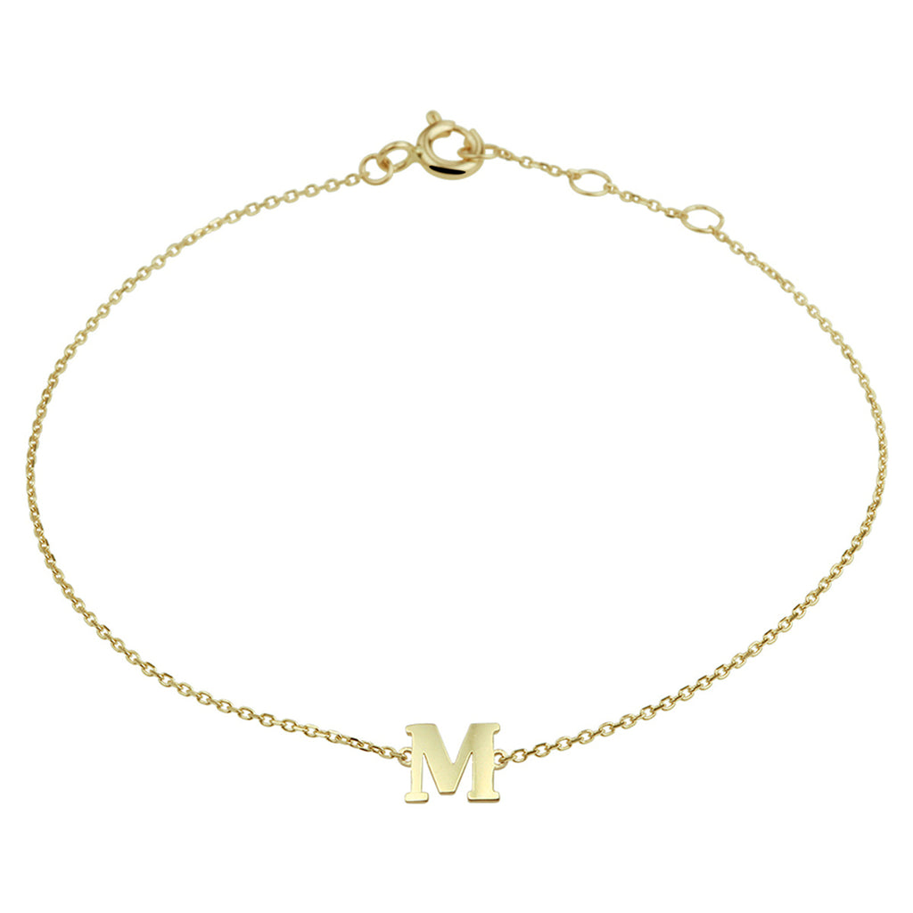 Armband letter 16.5 - 17.5 - 18.5 cm