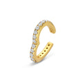 ear cuff hartje zirkonia 13.5 mm