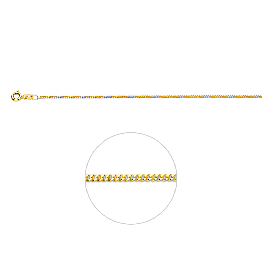 Collier gourmette 4-zijdes geslepen 1.2 mm
