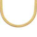Collier slang plat 6.3 mm 42 cm ion plating