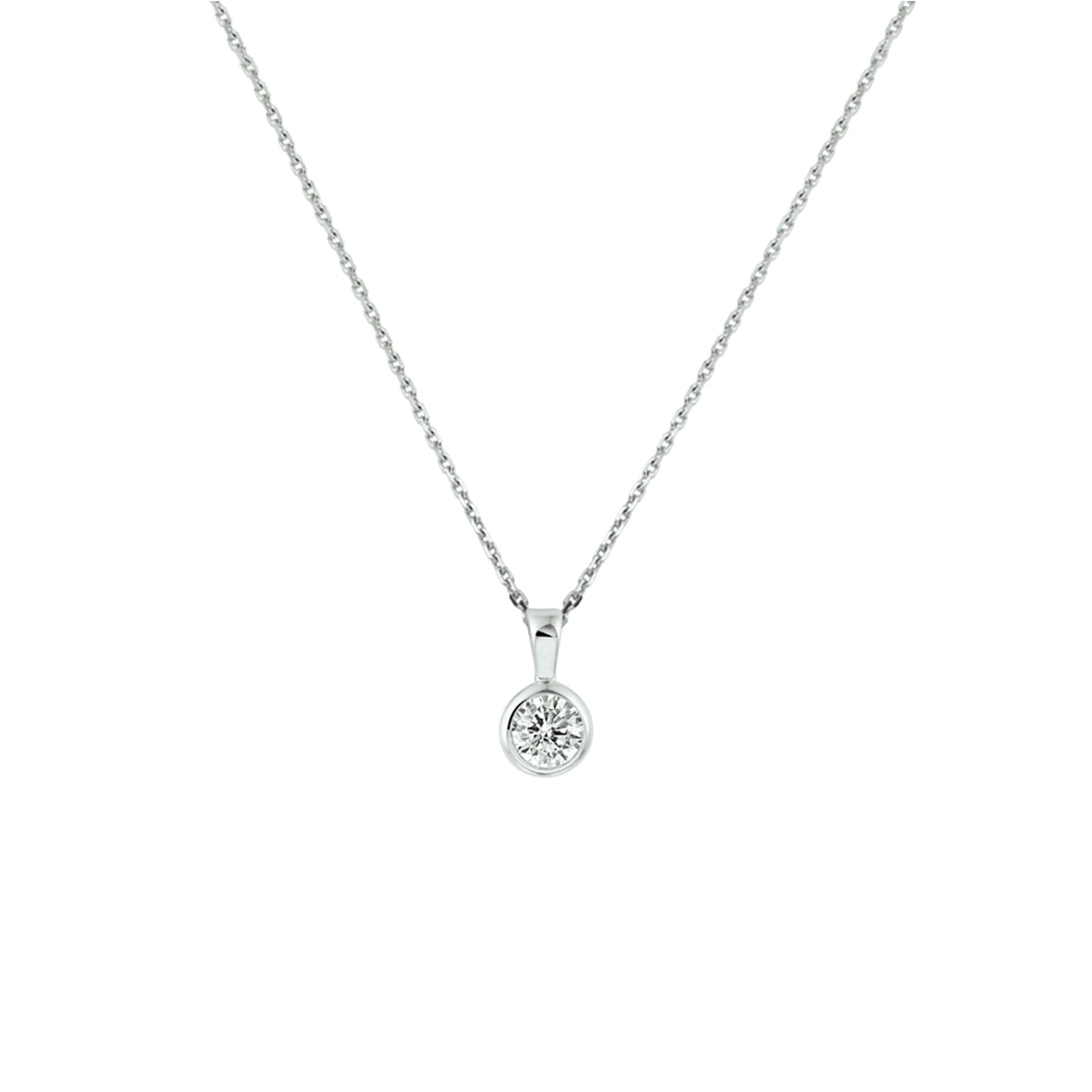 Collier zirkonia 41 + 4 cm