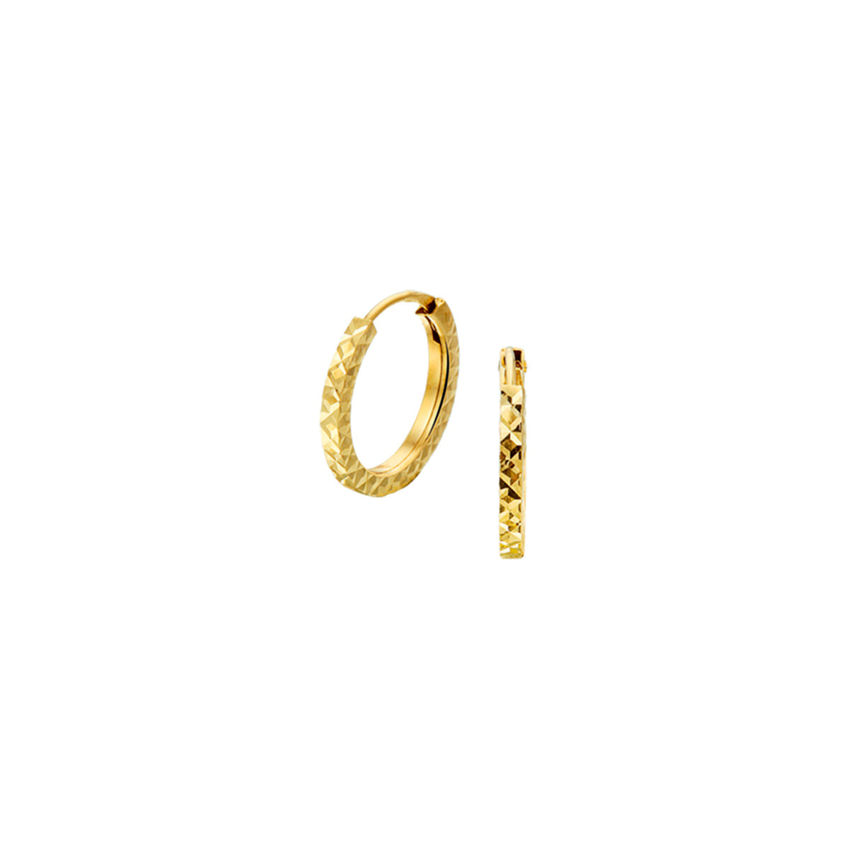 Oorringen 1.2 mm gediamanteerd