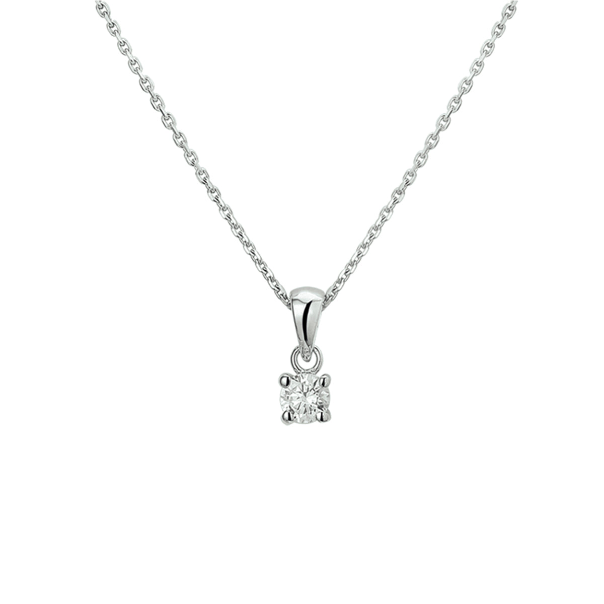 Collier - zilver zirkonia