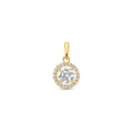 Gouden hanger met zirkonia