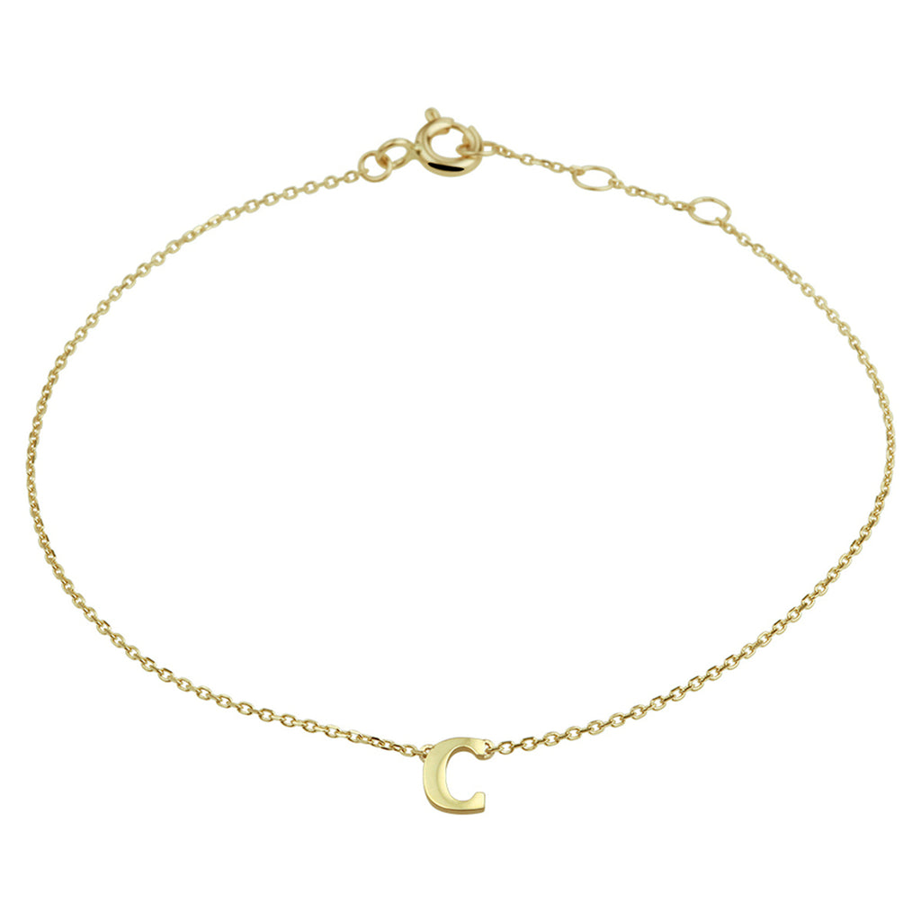 Armband letter 16.5 - 17.5 - 18.5 cm