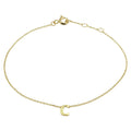 Armband letter 16.5 - 17.5 - 18.5 cm