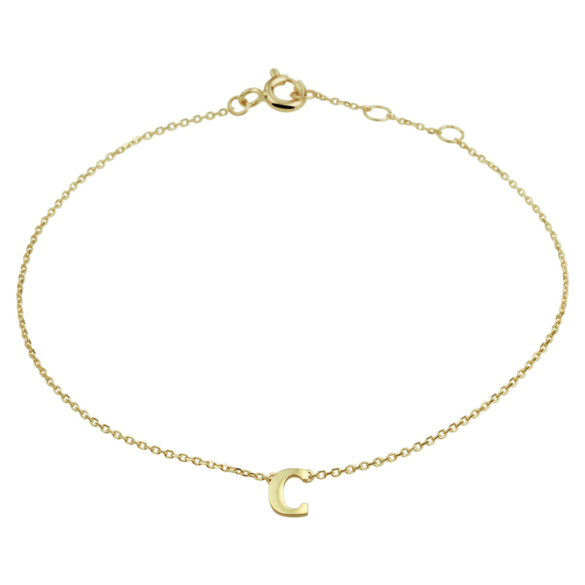 Armband letter 16.5 - 17.5 - 18.5 cm