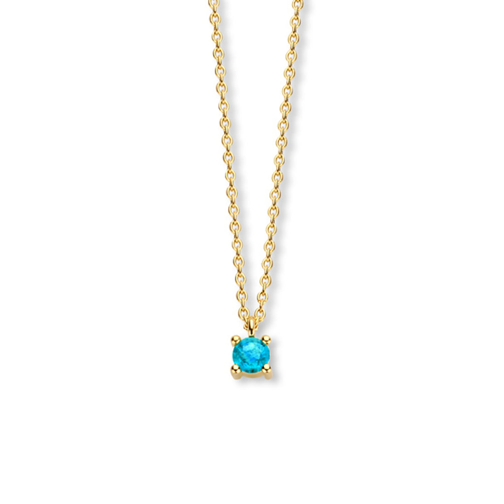 Collier met geboortesteen 40 - 42 - 44 cm