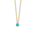 Collier met geboortesteen 40 - 42 - 44 cm