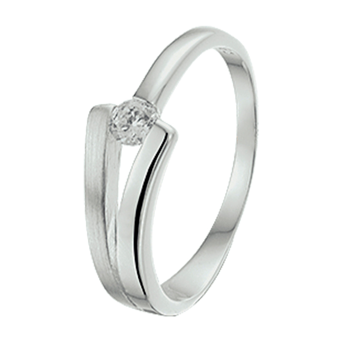RING ZILVER MET ZIRKONIA