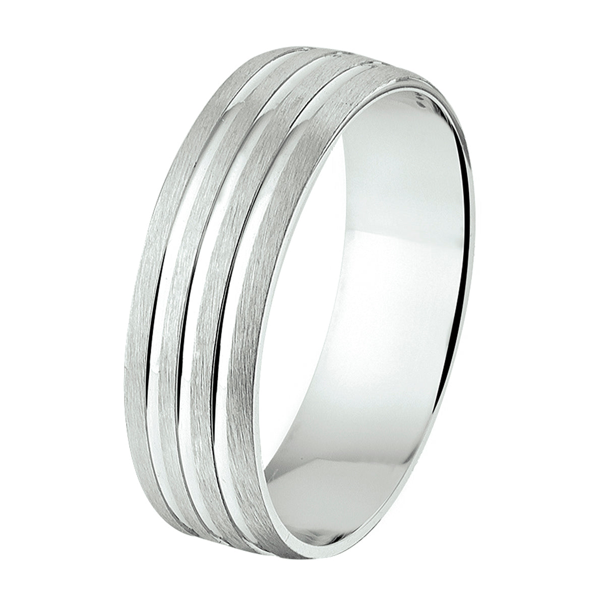 Ring a107 - 6 mm - zonder cz
