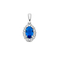 Hanger zirkonia saffier halo