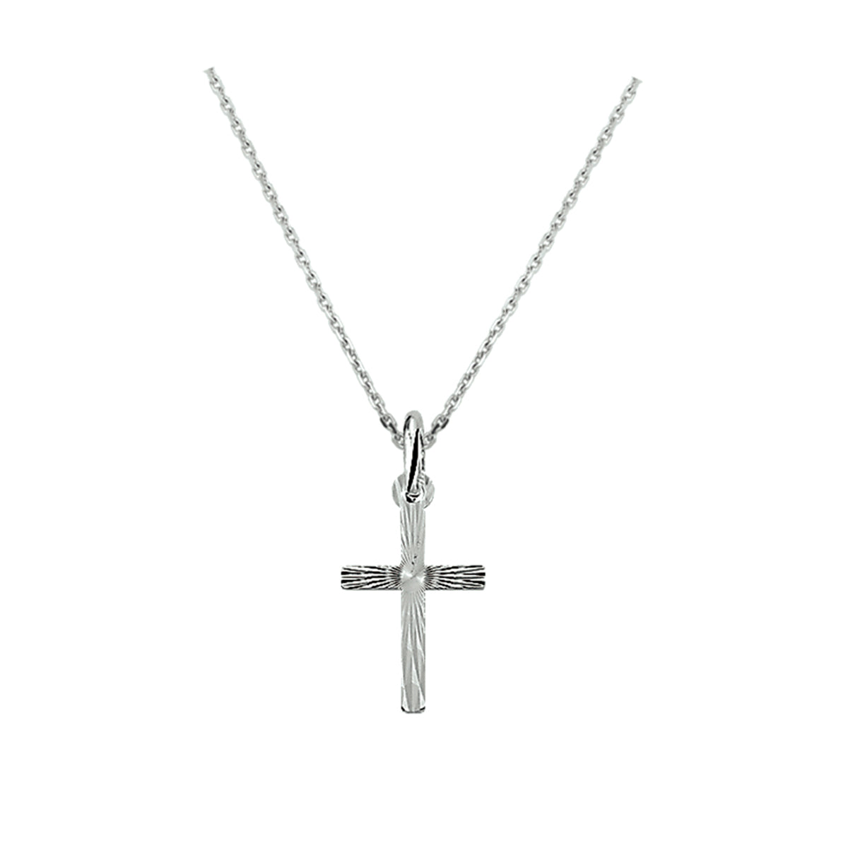 Collier kruis 1.3 mm 41 + 4 cm