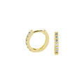 Klapoorringen diamant 0.10ct (2x0.05ct) g si
