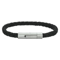 Armband - leer staal