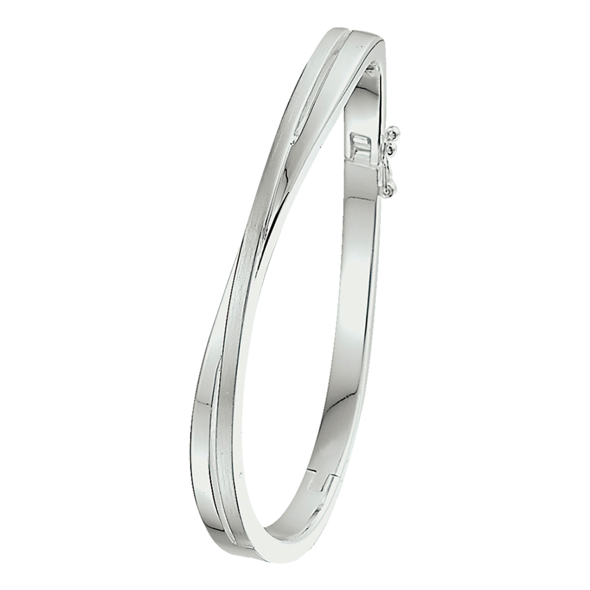 Bangle scharnier poli/mat 6.5 x 60 mm