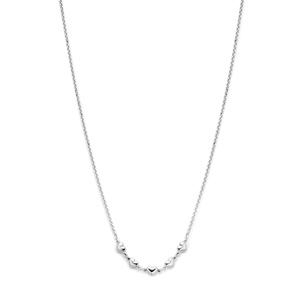 Collier hartjes 41 + 4 cm